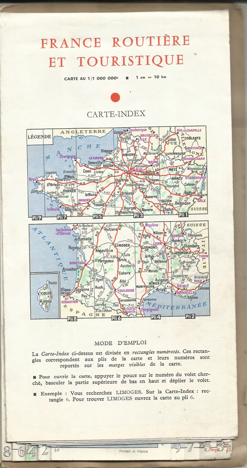 Page intérieure carte routière La Mure