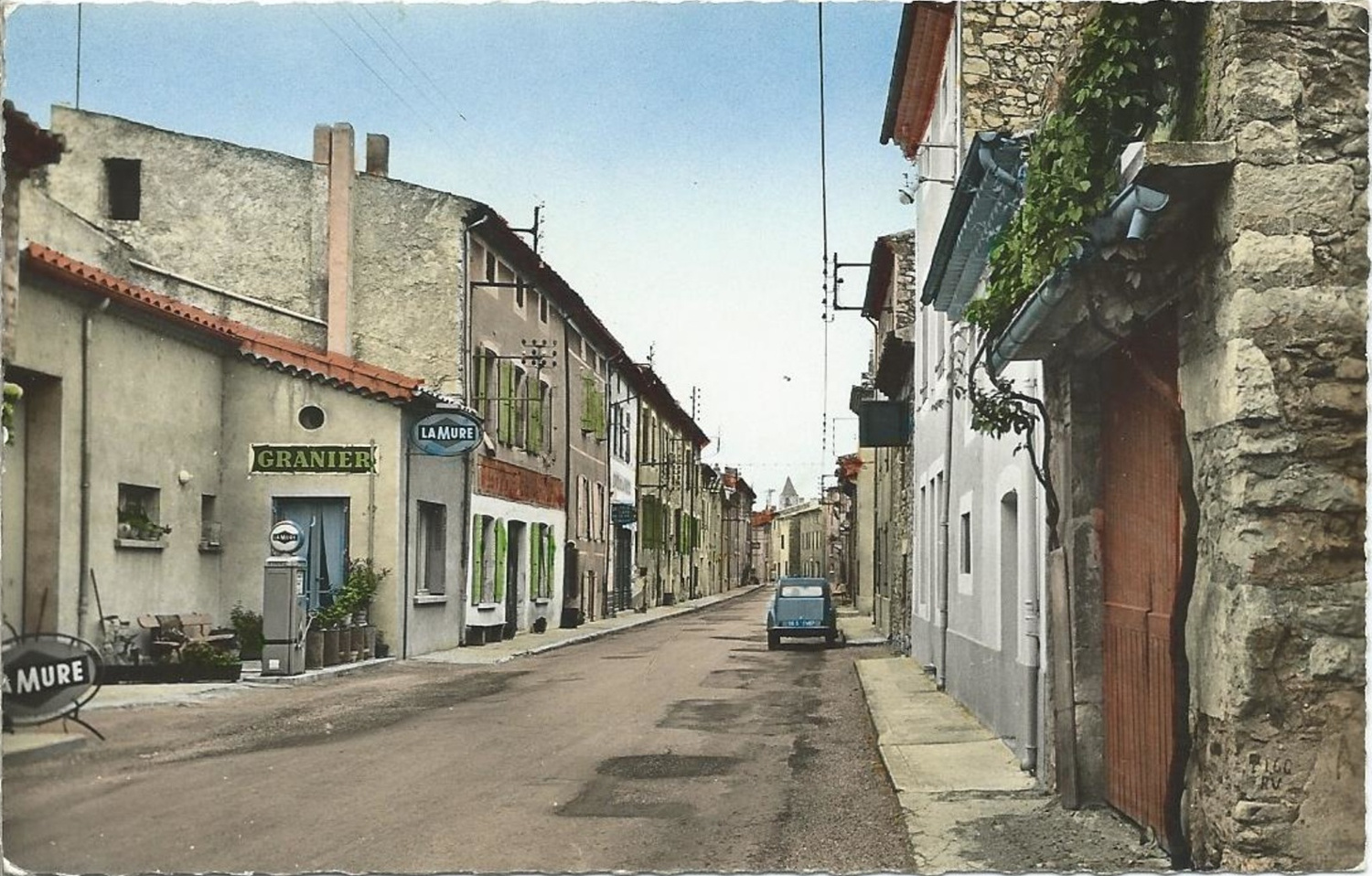 Photo de la station La Mure à Baix en 1962.