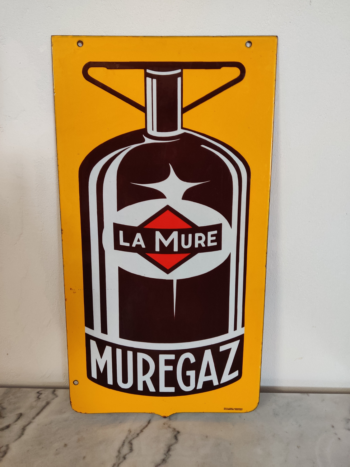 Tôle émaillée Muregaz.